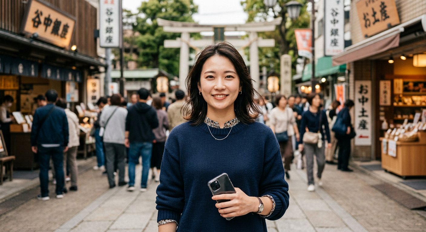 街頭でスマートフォンを使う様子（イメージ）